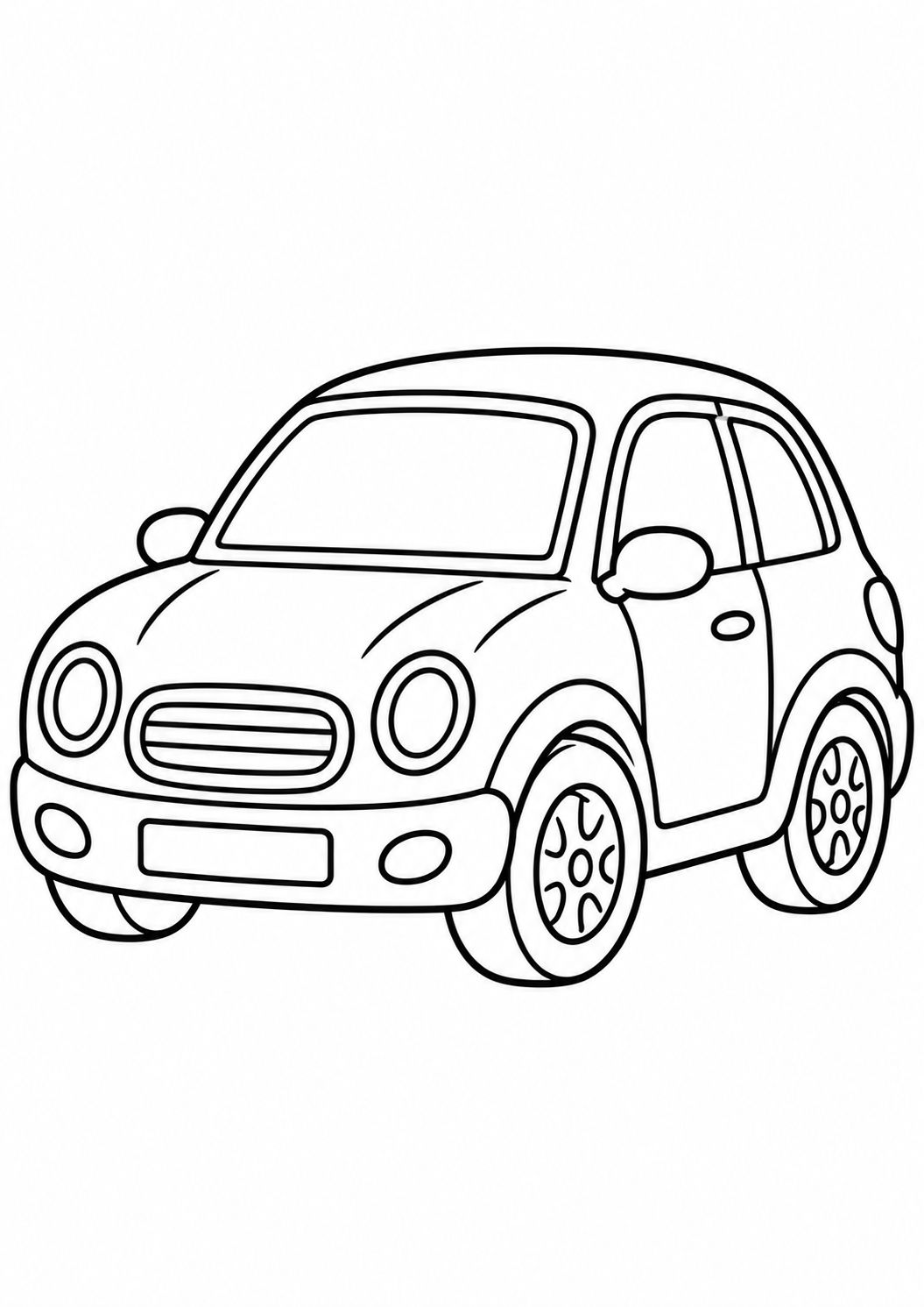 Раскраска Автомобиль